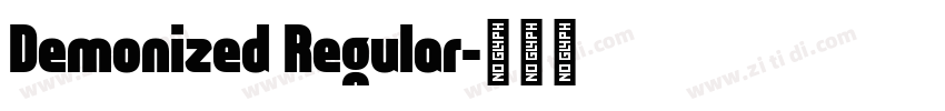 Demonized Regular字体转换